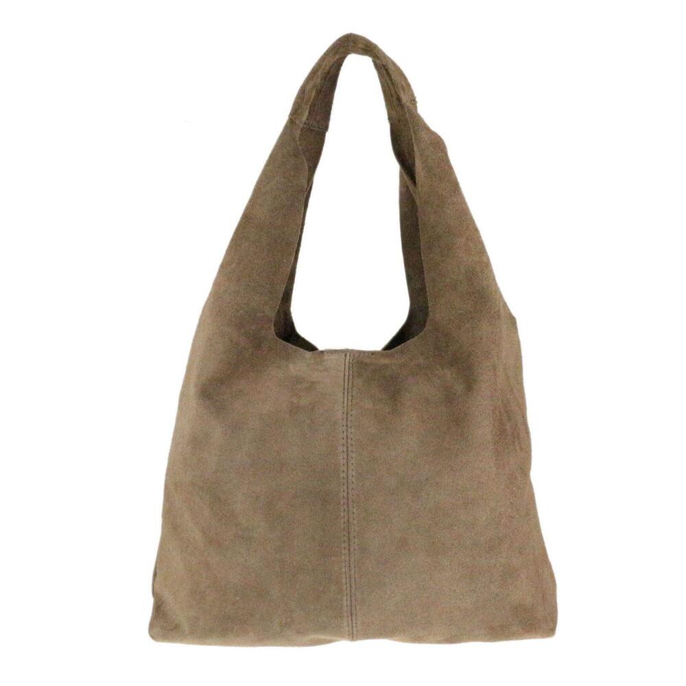 3068 Plain Open Shoulder Bag Khaki